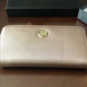 Tory Burch wallet never used rose gold